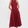 Ruby Textured Floral Melina Maxi Dress