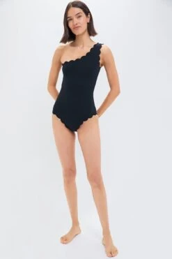 Marysia Black And Navy Reversible Santa Barbara Maillot
