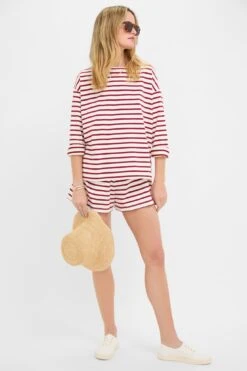 Red And Ivory Stripe Knit Olympia Short -Loeffler Randall Store qD0AUrHqiNImhFpivYyJI4ogABbcDcrP 1