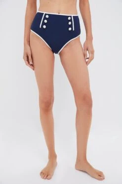 Midnight Colby Sailor Front Bikini Bottom