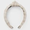 Bisque Tweed Slim Knotted Headband