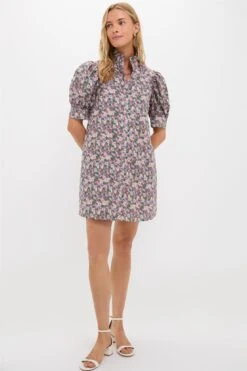 Purple Multi Floral Louisa Mini Dress -Loeffler Randall Store qOYoK3JgXfjJVXQItqWOlzeYeuC1iElu 1