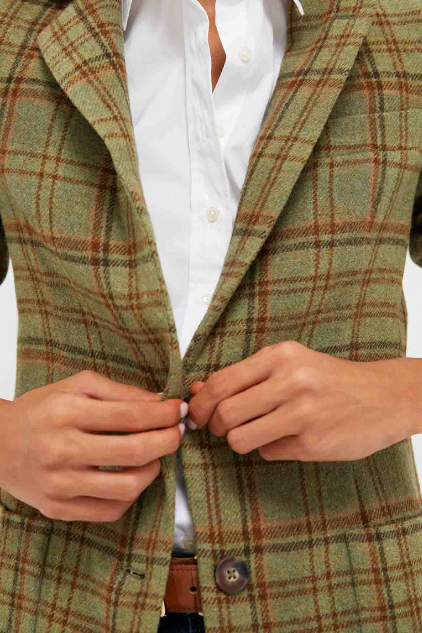 Sherwood Plaid Wool Herron Blazer 5 Sherwood Plaid Wool Herron Blazer - Image 5