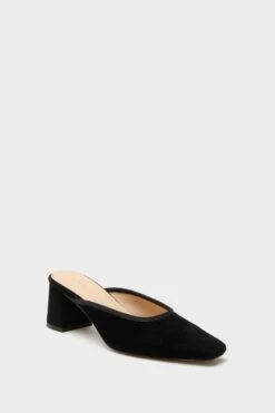 Black Suede Tilda Mules