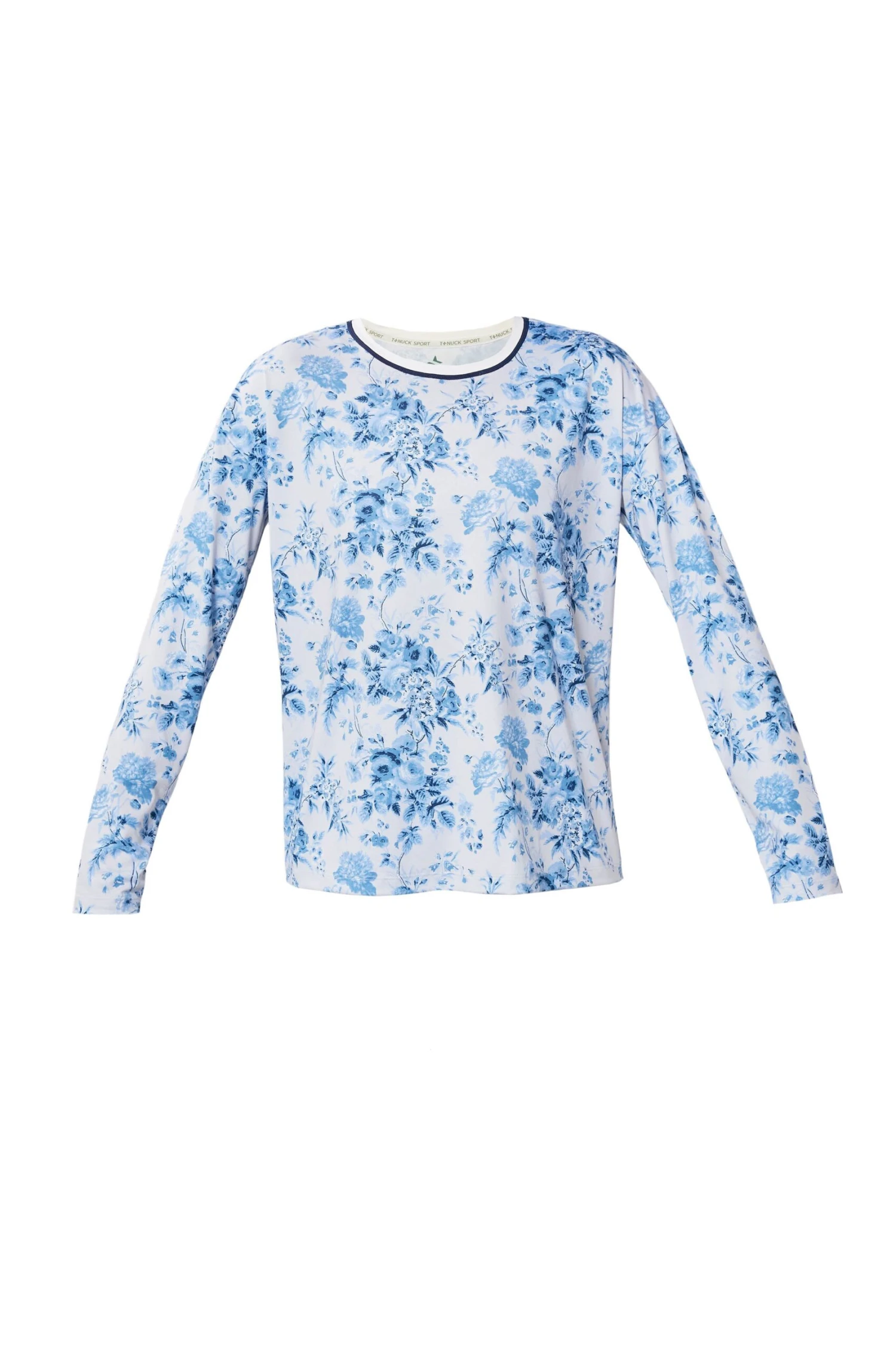 Blue Bouquet Long Sleeve Ryan Boyfriend Tee 7 Blue Bouquet Long Sleeve Ryan Boyfriend Tee - Image 7
