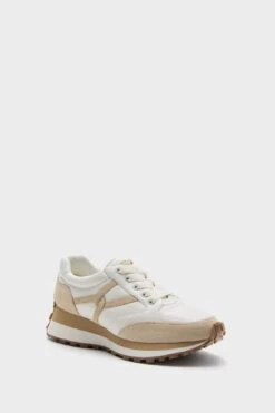 Veronica Beard Coconut And Ecru Valentina Sneakers