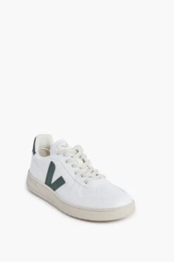 Veja White Brittany V-10 Sneakers