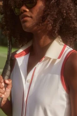 White And Red Sterling Tennis Dress -Loeffler Randall Store s0xImHygleOJQY00tbza0S8xLgTJFUmJ 1