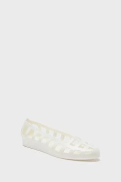 Ancient Greek Sandals White Elli Ballerina Flats