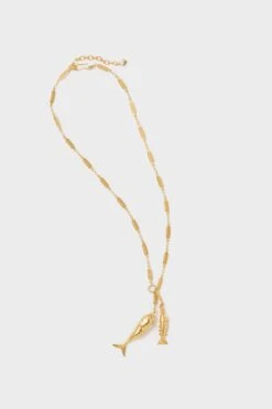 Gold Great Point Necklace