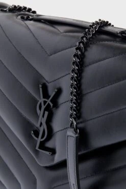 Saint Laurent Black Medium Loulou Monogramme Chain Bag -Loeffler Randall Store sZFmt0XJOJmVEJPrj4HxmHqWEW9vZEPV 1