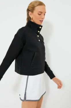 Black Snap Neck Bailey Pullover -Loeffler Randall Store sZvCEQ8RexaRrg8C7BxYJw3ydp0kMZr9 1