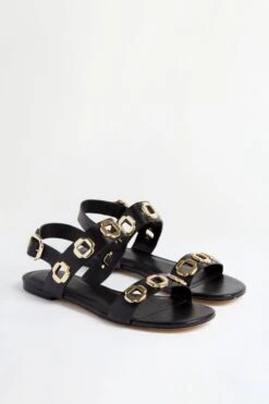 Black Leather Milan Flat Sandals -Loeffler Randall Store siqQoh7IJe0DB7WnPyBYMucGdcaqQhq3 1 062612a7 5b46 40ba a236 d6f547e6c739