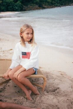 Kid's Ivory Americana Sweater -Loeffler Randall Store sjJlPNIbJidwueBunJuBTnIIhm2W9qYu 1