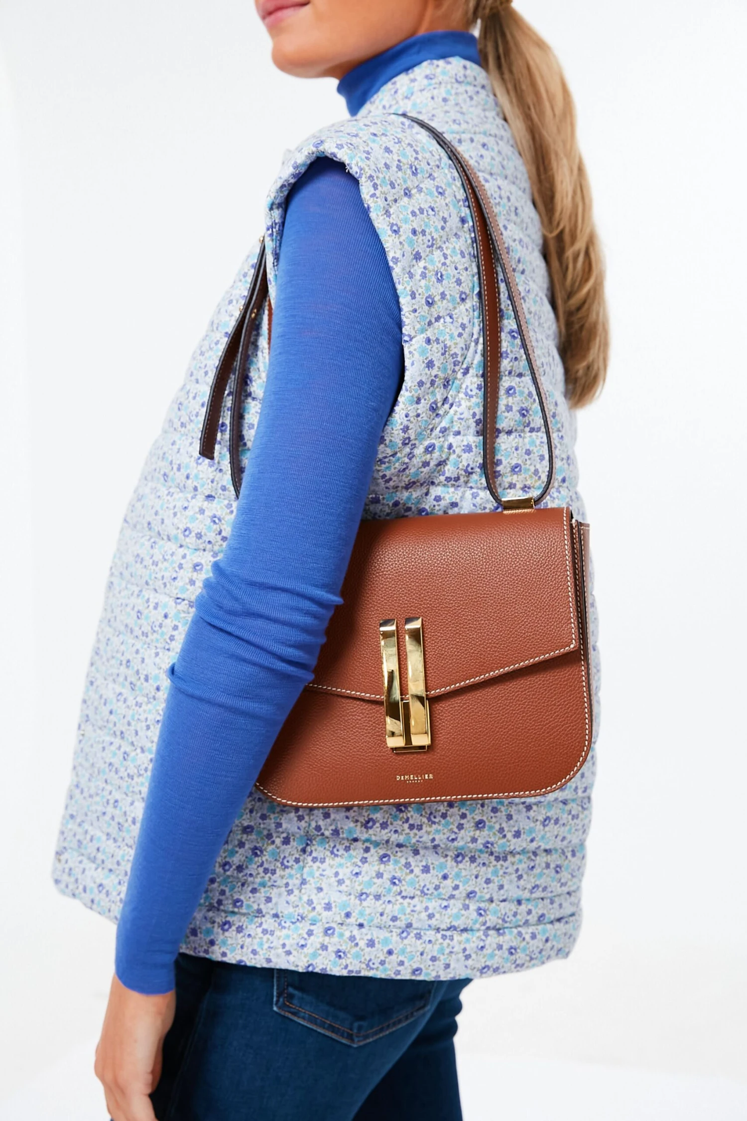 Tan With Contrast Stitching Vancouver Bag 2 Tan With Contrast Stitching Vancouver Bag - Image 2