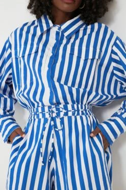 Faithfull The Brand Bayou Stripe Cobalt Isole Playsuit -Loeffler Randall Store suafNf6FhU2rQiRpVNhIzavQnqRzeltO 1
