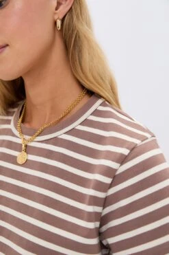 Mocha Stripe Parker Classic Tee -Loeffler Randall Store szjni5KXTUHtcImOC3bkJv49NiBbCUpa 1