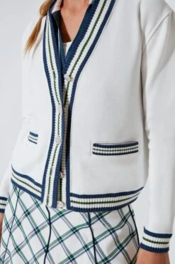 White Charley Golf Cardigan -Loeffler Randall Store t3xLyeY1uN1bKaPsDtiUI7LVZFyRR0Kc 1