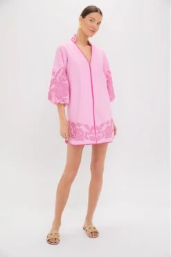 Pink Embroidery Mini Arem Caftan -Loeffler Randall Store t4aa28VvafR1v02lv4YFjSdE4cvmhSnN 1