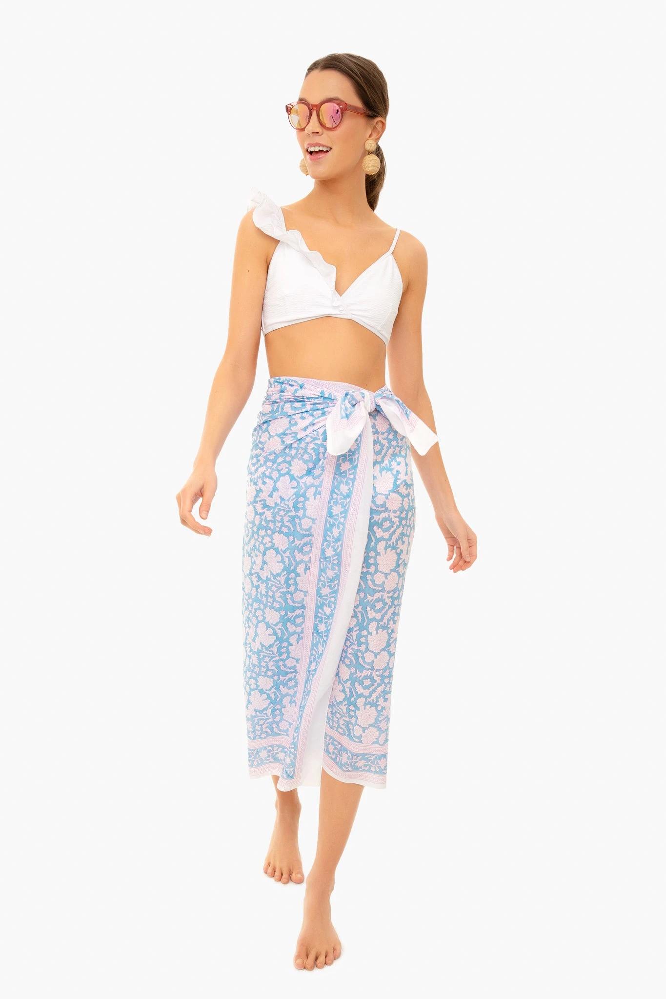 Cornflower Blue Nila Sarong 1 Cornflower Blue Nila Sarong