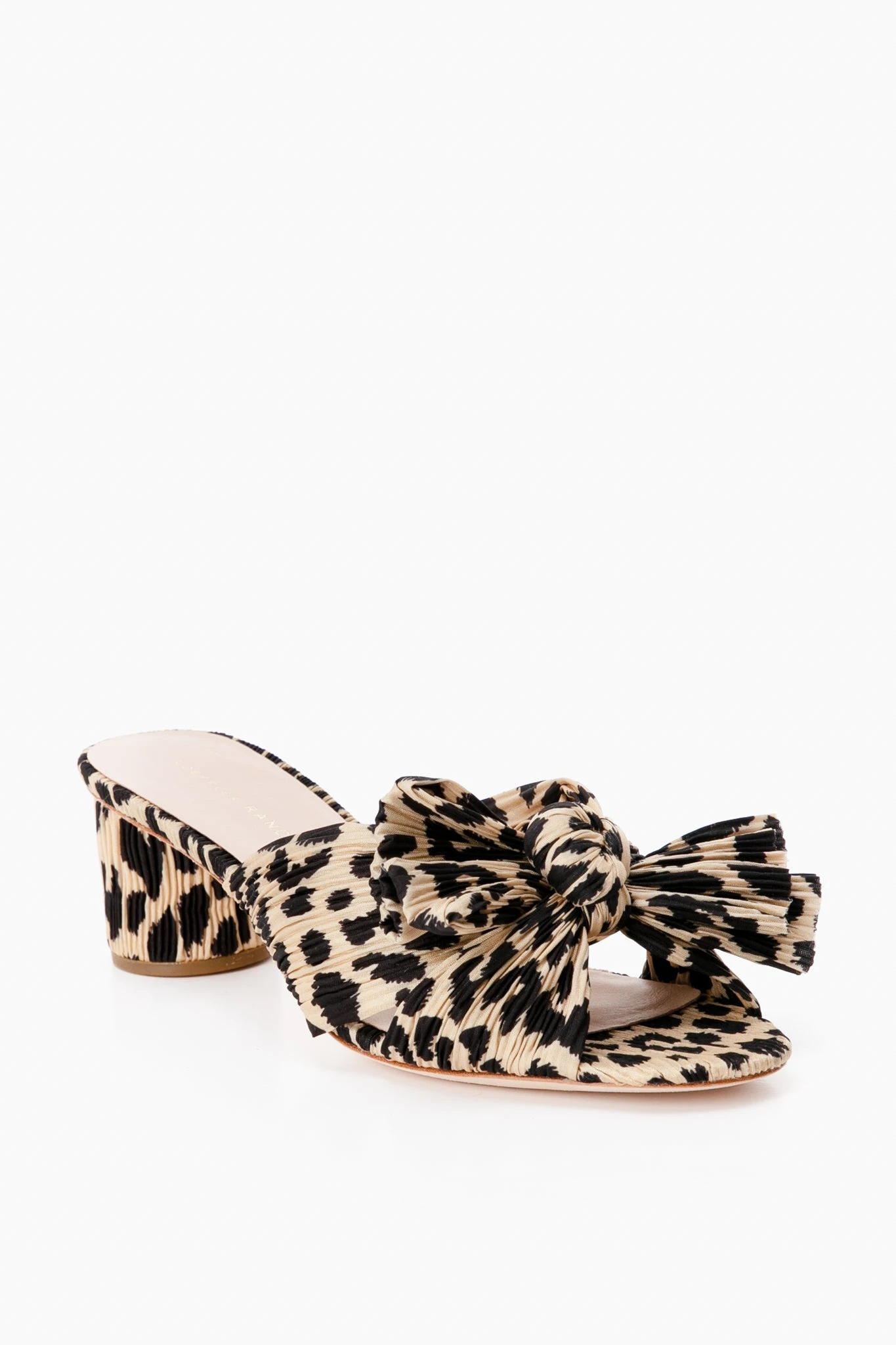Loeffler Randall Leopard Emilia Pleated Knot Mules 1 Loeffler Randall Leopard Emilia Pleated Knot Mules