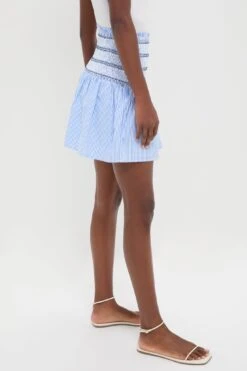 Smocked Seersucker Palerma Skirt -Loeffler Randall Store tXPFfVkyQbkDmexzVOWKHrd95pNRPxSx 1