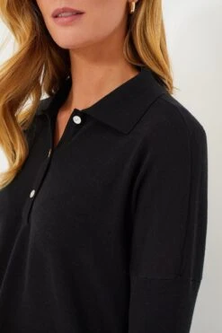 Black Clayton Long Sleeve Knit Polo -Loeffler Randall Store tZIijxhoNZNNm8bCW8YB5sBhdIU1Qgnb 1