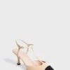 Nude Leather Margot Heels
