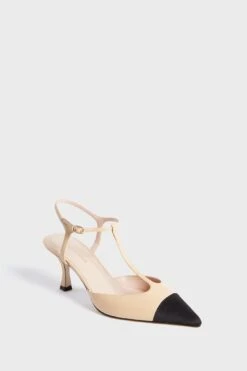 Nude Leather Margot Heels