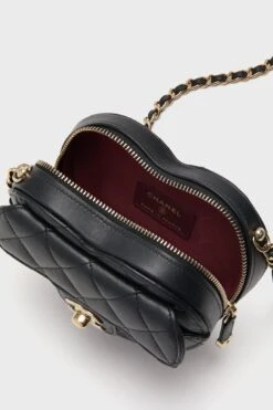 CHANEL Black Mini Lambskin CC In Love Heart Crossbody -Loeffler Randall Store tbqDMOD2esrl9zhV2I6Fdwn2sq8igSYZ 1