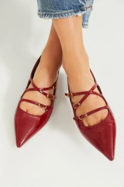 Sam Edelman Deep Scarlet Cass Flats -Loeffler Randall Store tfwujKJbTxaKr41XXL9UbGRfyzIuXADg 1