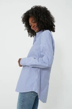 Blue And White Stripe Boyfriend Shirt -Loeffler Randall Store tir2aooOB9uFriNzIjN6l70gXj8Ni3dV 1