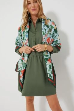 Blue Blooming Botanical Scarf -Loeffler Randall Store uGxl7Of2XTln9JQmAhHMTw0w9HG4efhP 1