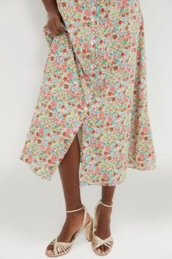 Red Floral Ruffle Collar Louisa Maxi Dress -Loeffler Randall Store uuOvVVzCOIAG7YgbQyLcFwKDbDcXNpgn 1