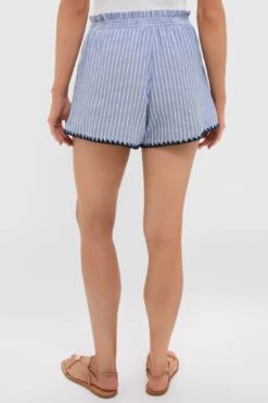 Blue Stripe Whipstitch Kieran Short -Loeffler Randall Store v3C8IxU05JiMJNnYkTtHyKGU8uXn2FzD 1