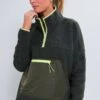 Army Green Fleece Cady Quarter Zip