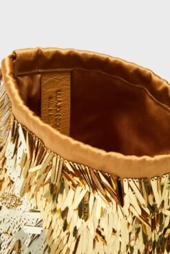 ULLA JOHNSON Gilt Celeste Paillette Drawstring Bag -Loeffler Randall Store vRR8LocUrlXgjDDraNQReI0UIITDliNW 1