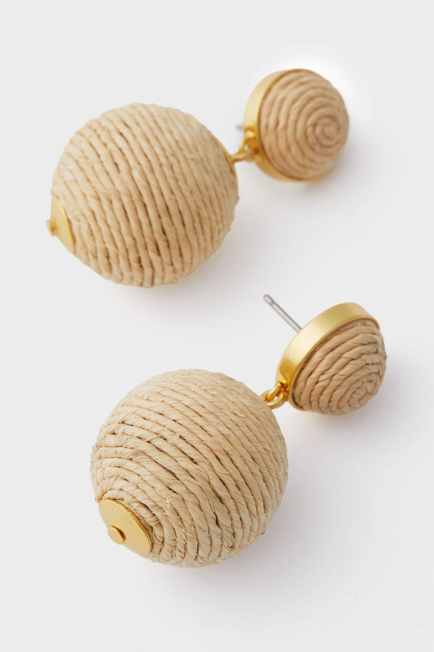 Petite Raffia Lantern Earrings 4 Petite Raffia Lantern Earrings - Image 4