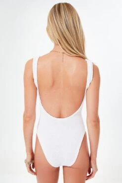 White Classic Square Neck One Piece -Loeffler Randall Store veb5VWnZ10trJDvB29EWWWFTChhf3NKA 1
