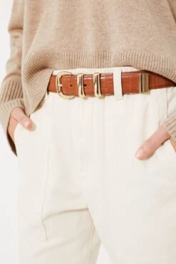 Brown Croc-Embossed Classic Belt -Loeffler Randall Store vgGJ4qbVhmkLaIOSsdnhjt069H90xn1q 1