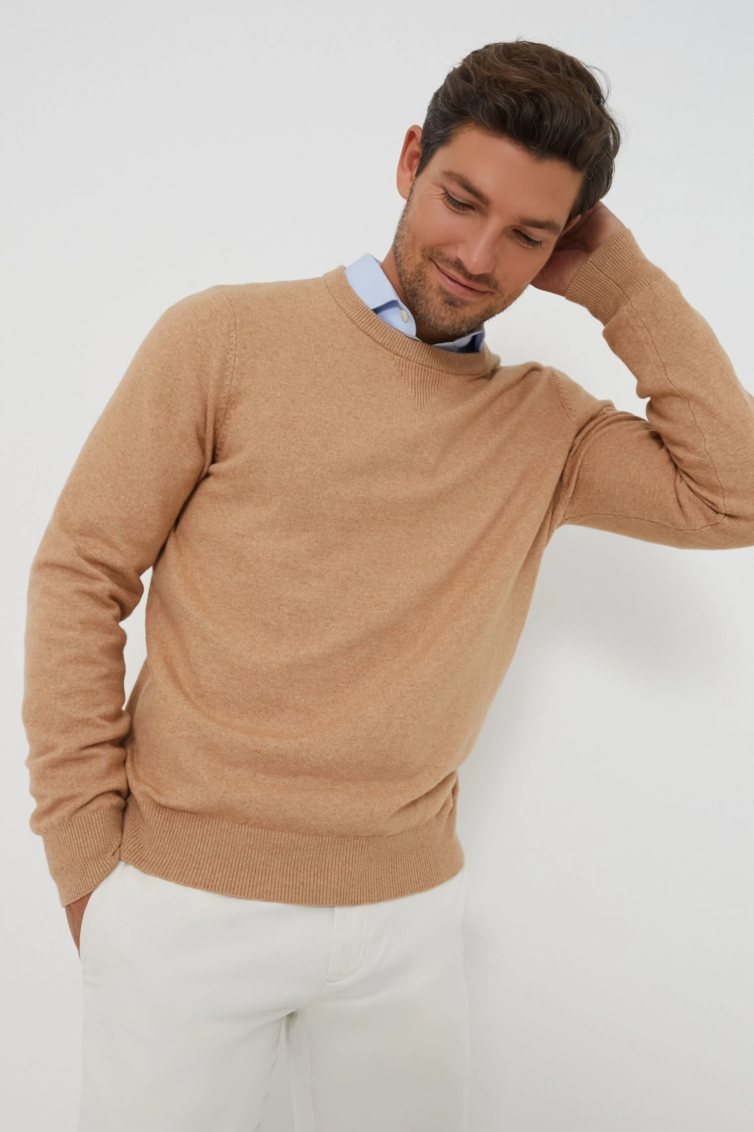 Wheat Heather Jackson Crewneck Sweater 1 Wheat Heather Jackson Crewneck Sweater