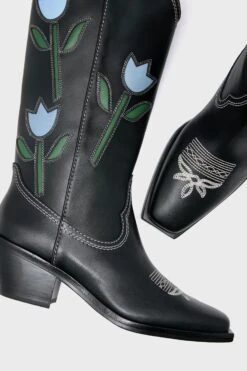 Loeffler Randall Black With Tulips Wilder Boots -Loeffler Randall Store w5f6K65Shm6gqQTsyRwsvTUCOGqw0Edn 1