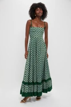 Green Checkmate Dress
