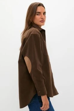 Brown Corduroy Fleece Lined Banks Shirt Jacket 8 Brown Corduroy Fleece Lined Banks Shirt Jacket -Loeffler Randall Store wsTW0DcYGFIfAEPTPpVIhRtn9FJBRefz 1