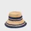 Staud Natural And Navy Raffia Bucket Hat -Loeffler Randall Store wtlzR1Fi5b5GORh5jGlrhI7MzLdkUdO8 1