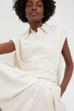 Ecru Quince Midi Shirt Dress 12 Ecru Quince Midi Shirt Dress -Loeffler Randall Store wutqhj06p3nZdSQnwc8Px0I23Q8jAwuw 1