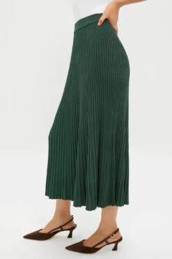 Zimmermann Dark Green Pleated Midi Skirt -Loeffler Randall Store wx8iORlnxRoz7MNz5jqfwyMW240U5Lab 1