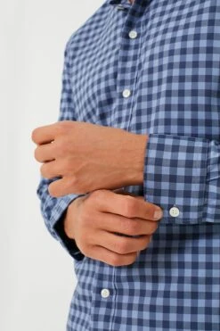 Navy Skies Check Movement Shirt -Loeffler Randall Store xLoLMeZLaUOLe7A8T5r3pDUSQ2paUMaB 1