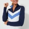 White Multi Long Sleeve Power Stretch Quarter Zip Pullover -Loeffler Randall Store xMaPpgKgoZuqvILTH14QsJFN6XdIQLT7 1