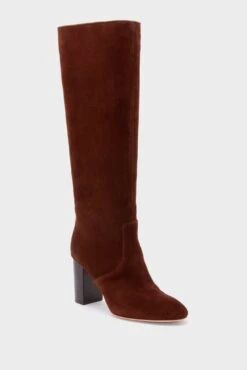 Loeffler Randall Espresso Suede Goldy Boots
